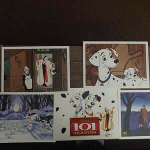 Disney 101 Dalmatians lithograph 2015 At prints 14x10 set of 4